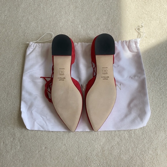 Stuart Weitzman Gillian Flat (Red) - Picture 2 of 10
